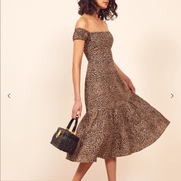 Reformation Cheetah Print Dress - Picture 2 of 4